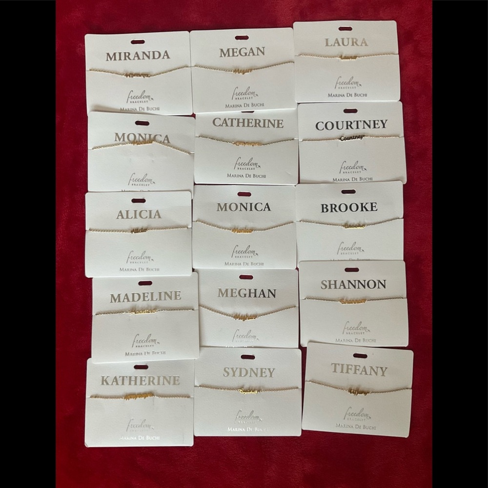 Name Freedom Bracelet Marina De Buchi Gold tone
